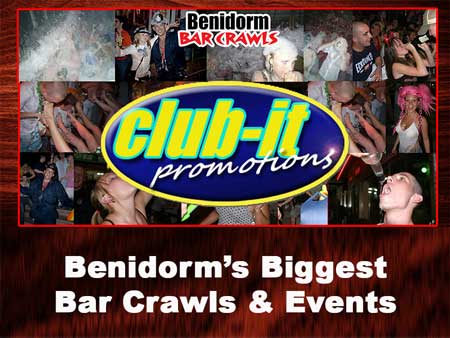 Club-it Benidorm Events, Pubs, Clubs and Bar Crawls
